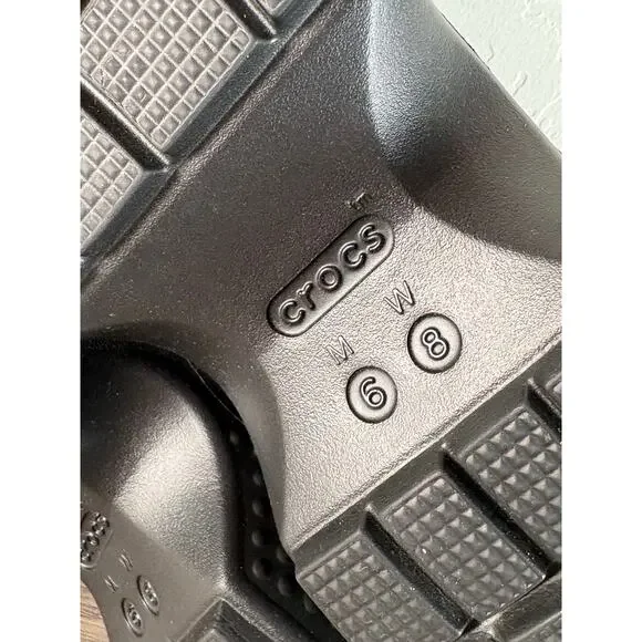 Crocs Stomp Chunky Platform Slide Sandals, Black, Women's 8‎ - Picture 6 of 7